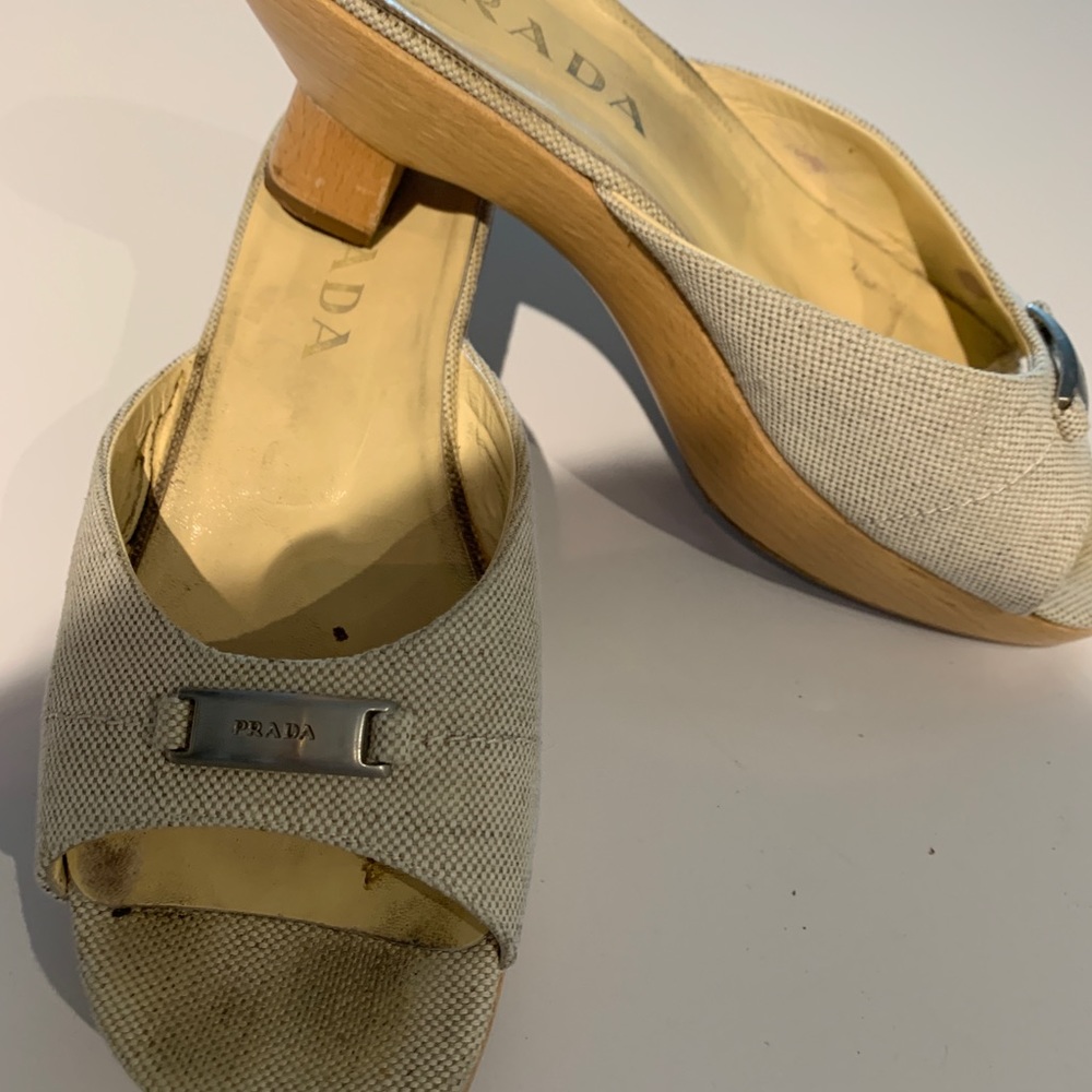 Prada High Style Clog/.Very Unique Heel Gorgeous - image 3